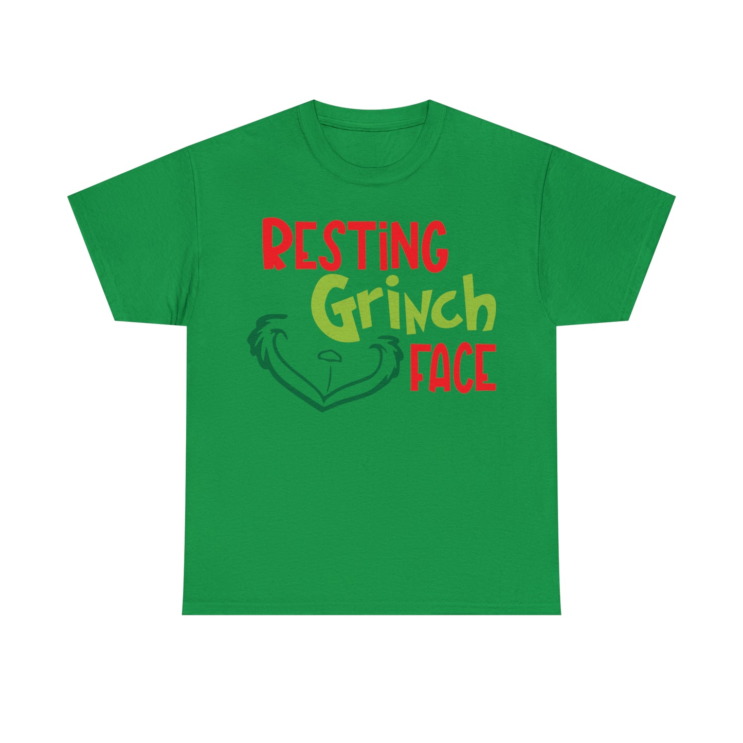 Resting Grinch Face Christmas Short Sleeve Tee