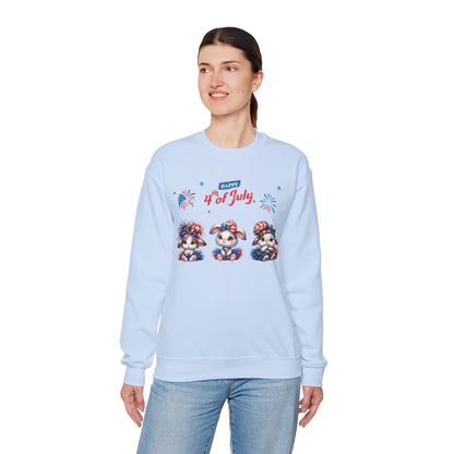 4th of July Rabbits in Tutus Sweatshirt