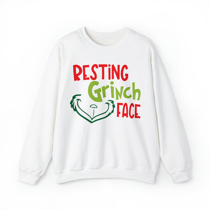Resting Grinch Face Christmas Sweatshirt