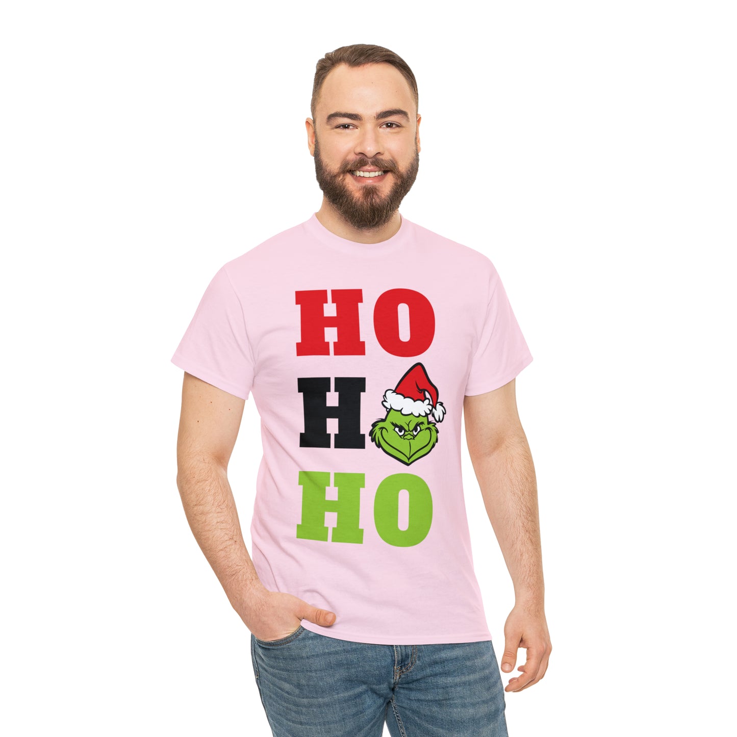 Grinch Ho Ho Ho Christmas Short Sleeve Tee