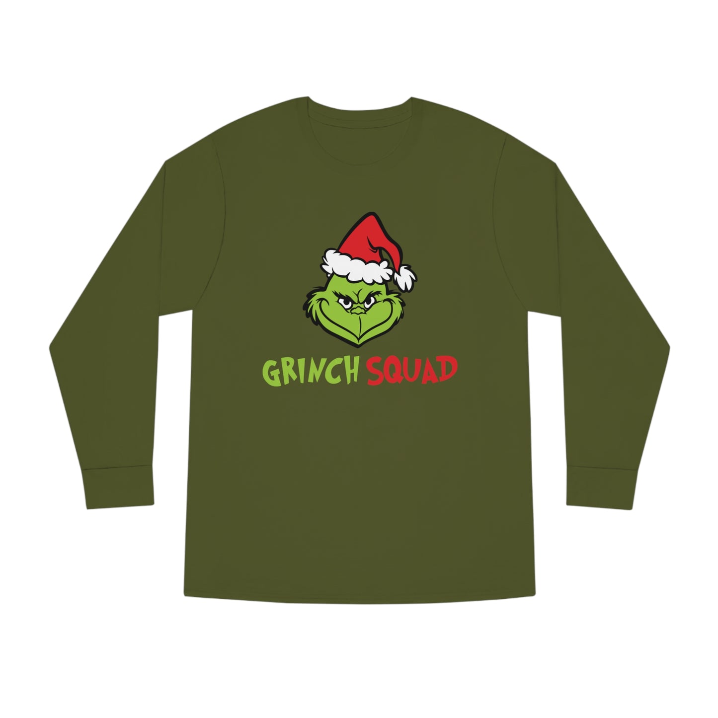 Grinch Squad Christmas Long Sleeve T-Shirt