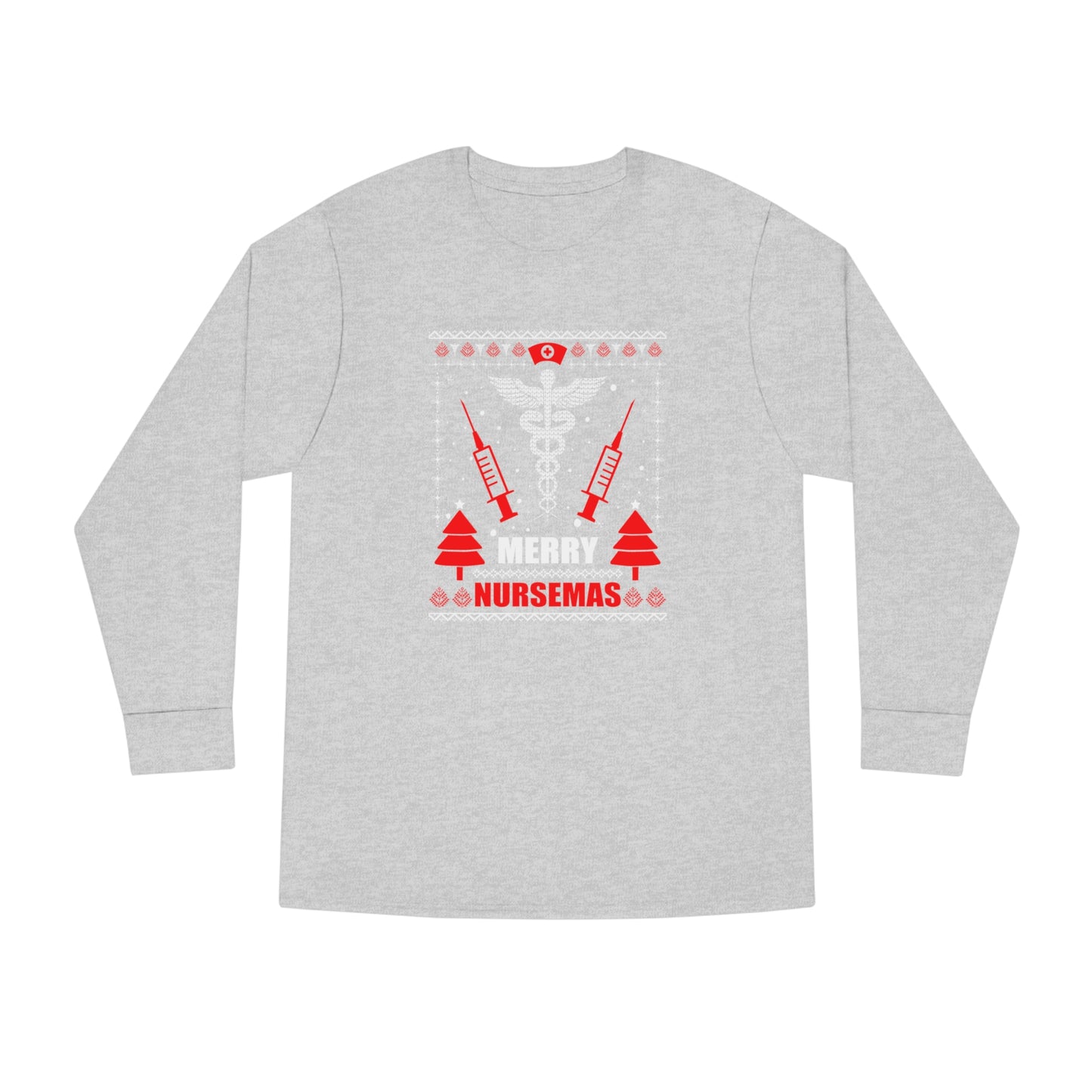 Merry Nursemas Ugly Christmas Sweater Long Sleeve T-shirt