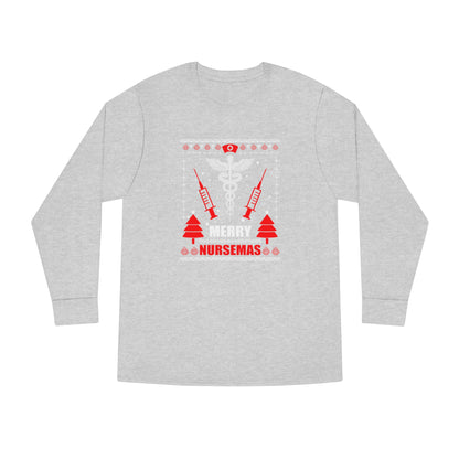 Merry Nursemas Ugly Christmas Sweater Long Sleeve T-shirt