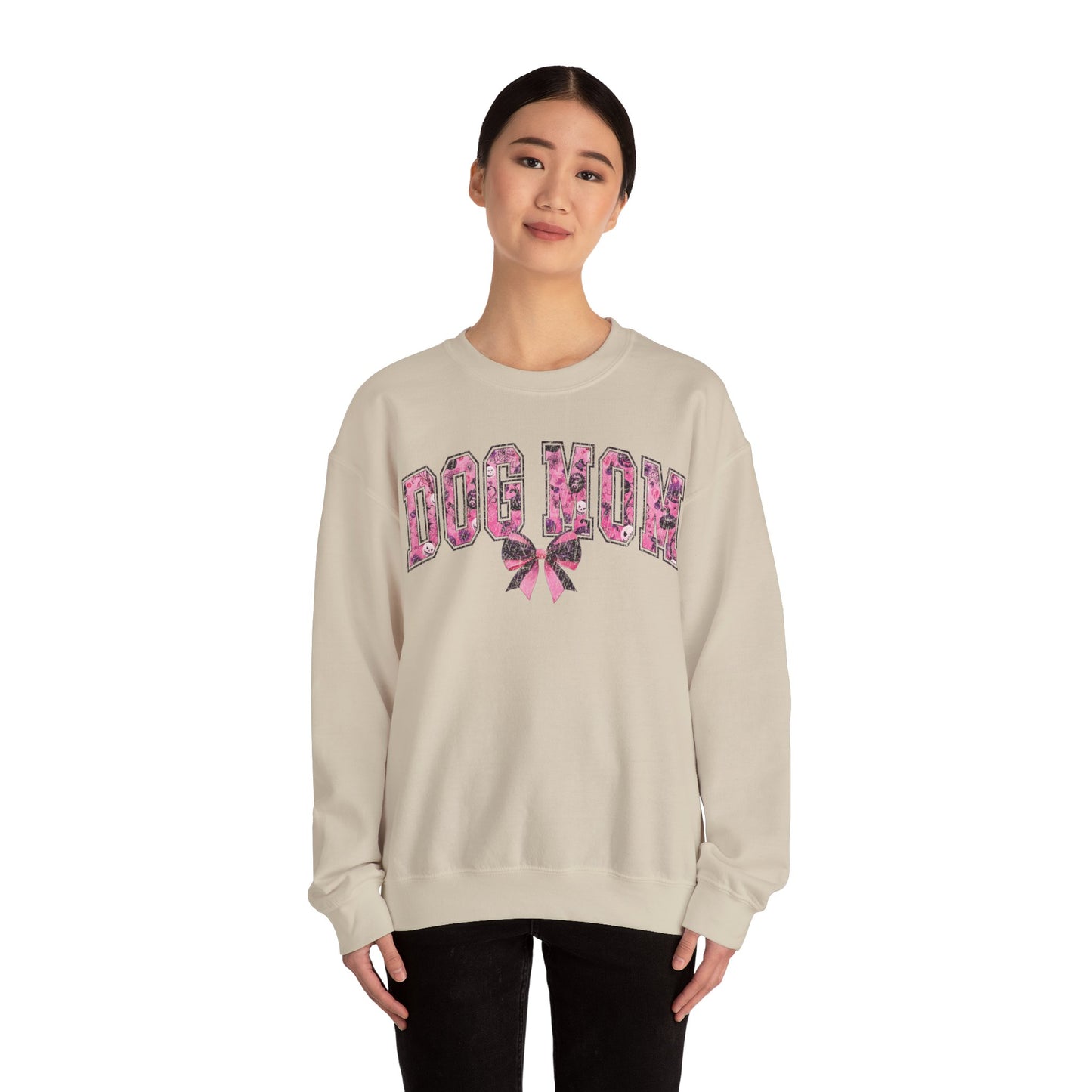 Halloween Pink Dog Mom Sweatshirt
