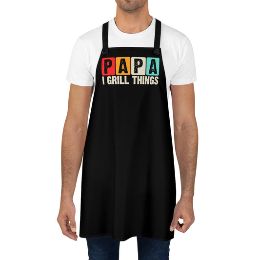 Papa I Grill Things Apron