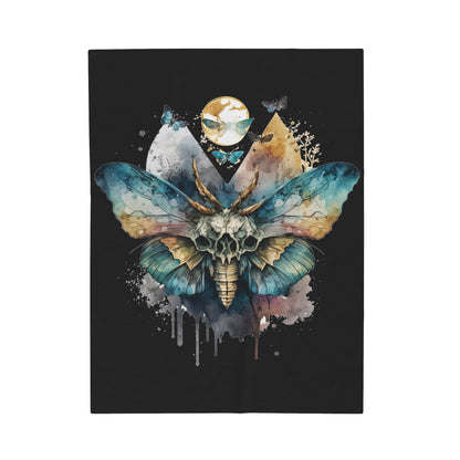 Watercolor Gothic Butterfly Blanket