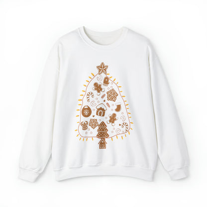 Gingerbread Cookie Christmas Tree Christmas Sweatshirt