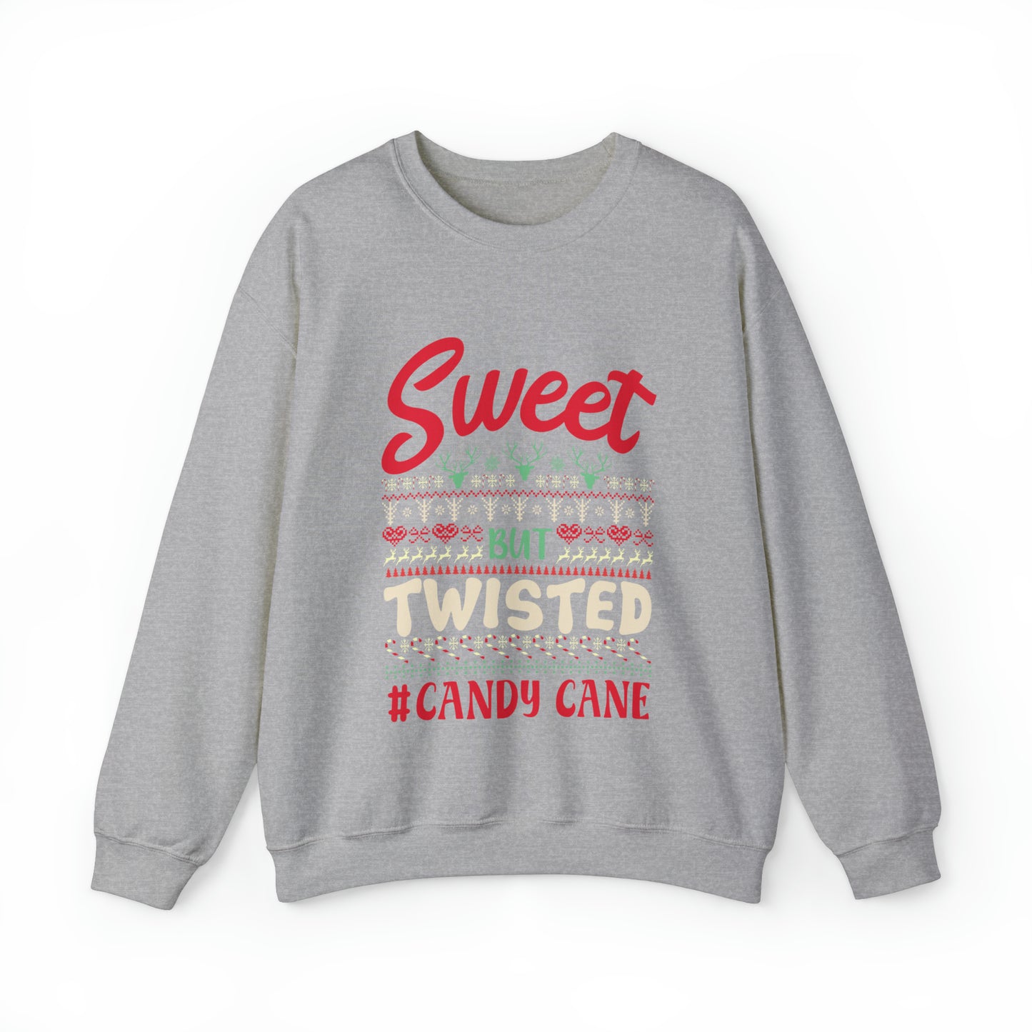 Sweet But Twisted #Candy Cane Christmas Ugly Sweater Sweatshirt