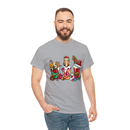 Horse Christmas Latte Short Sleeve Tee