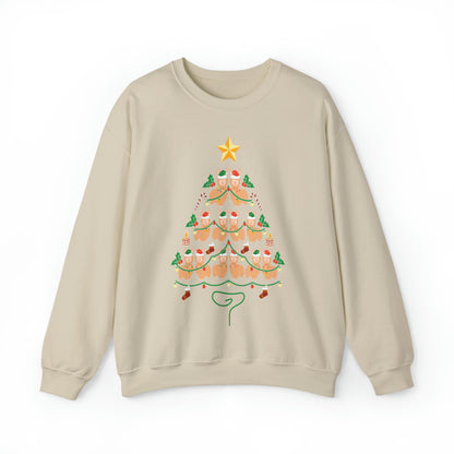 Llama Christmas Tree Christmas Sweatshirt