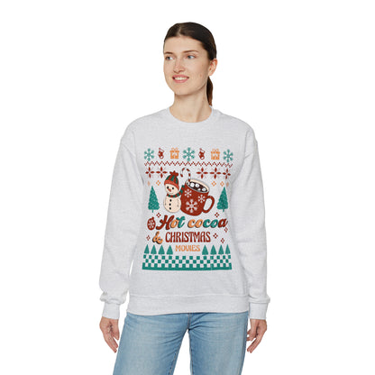 Hot Cocoa Christmas Movies Ugly Sweater  Sweatshirt