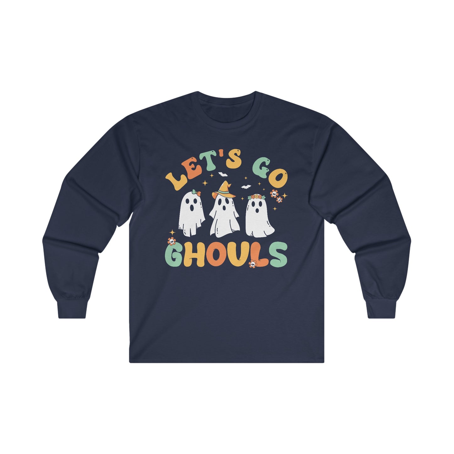 Let's Go Ghouls Halloween Long Sleeve Tee