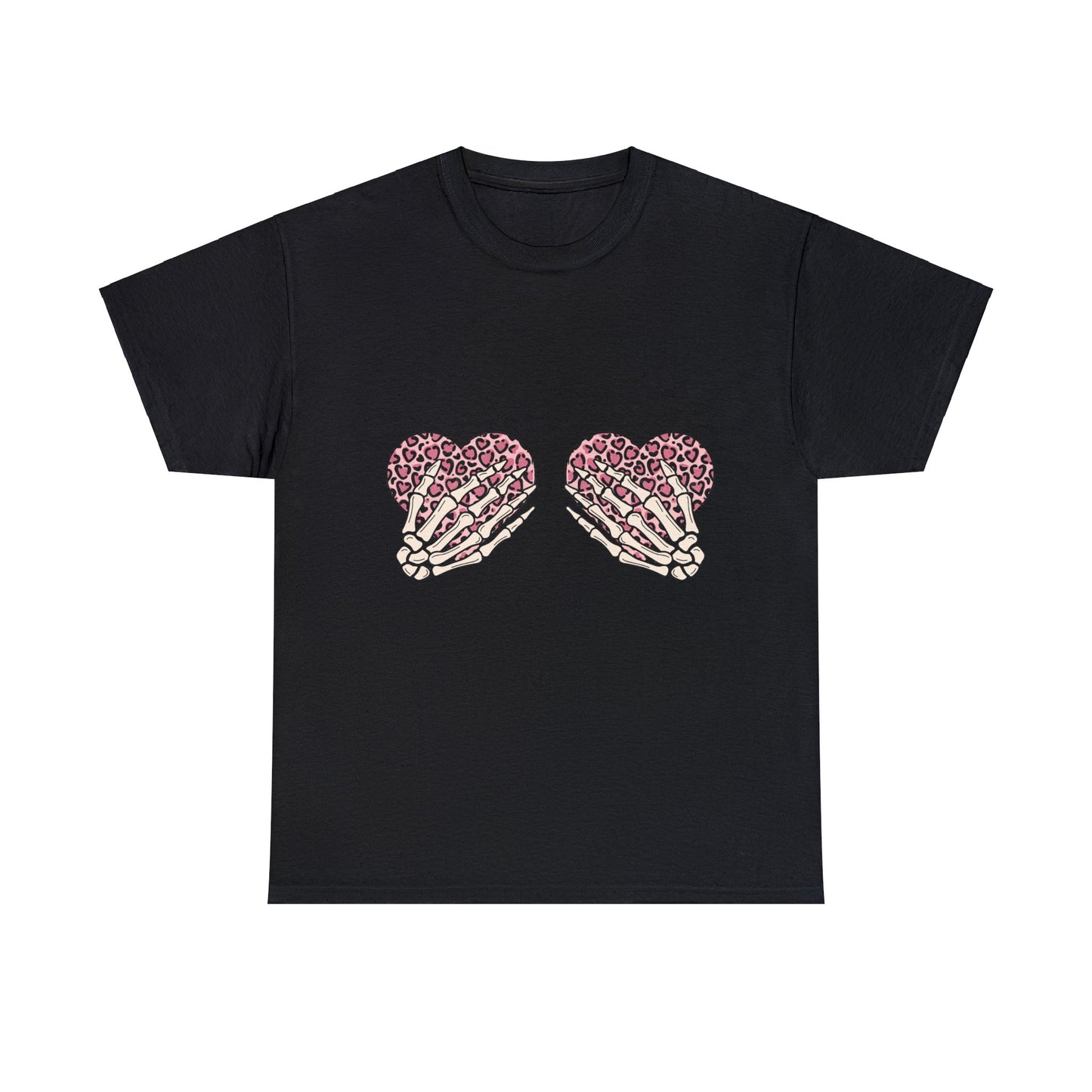 Skeleton Hand on Hearts Valentine Short Sleeve Tee