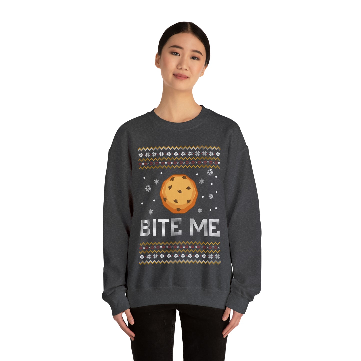 Cookie Bite Christmas Ugly Sweater Sweatshirt