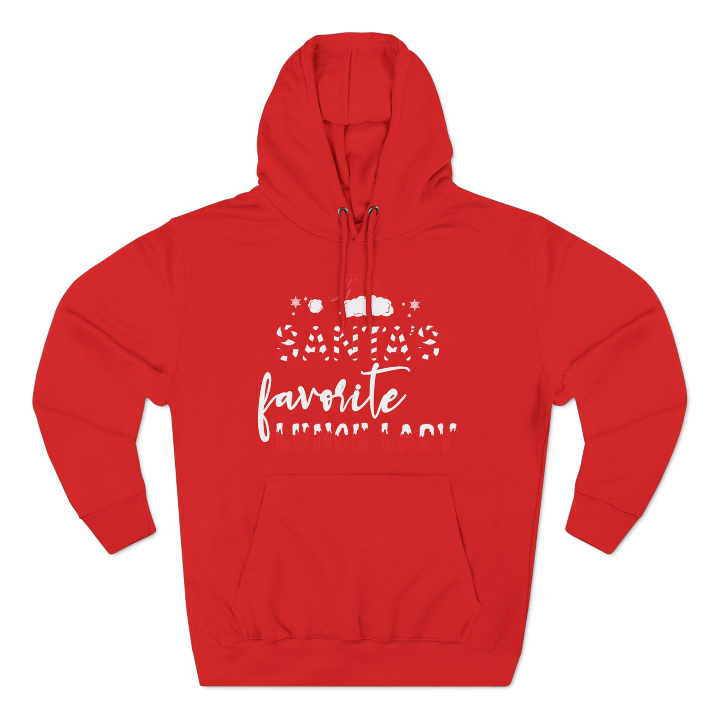 Santa's Favorite Lunch Lady Christmas Pullover Hoodie