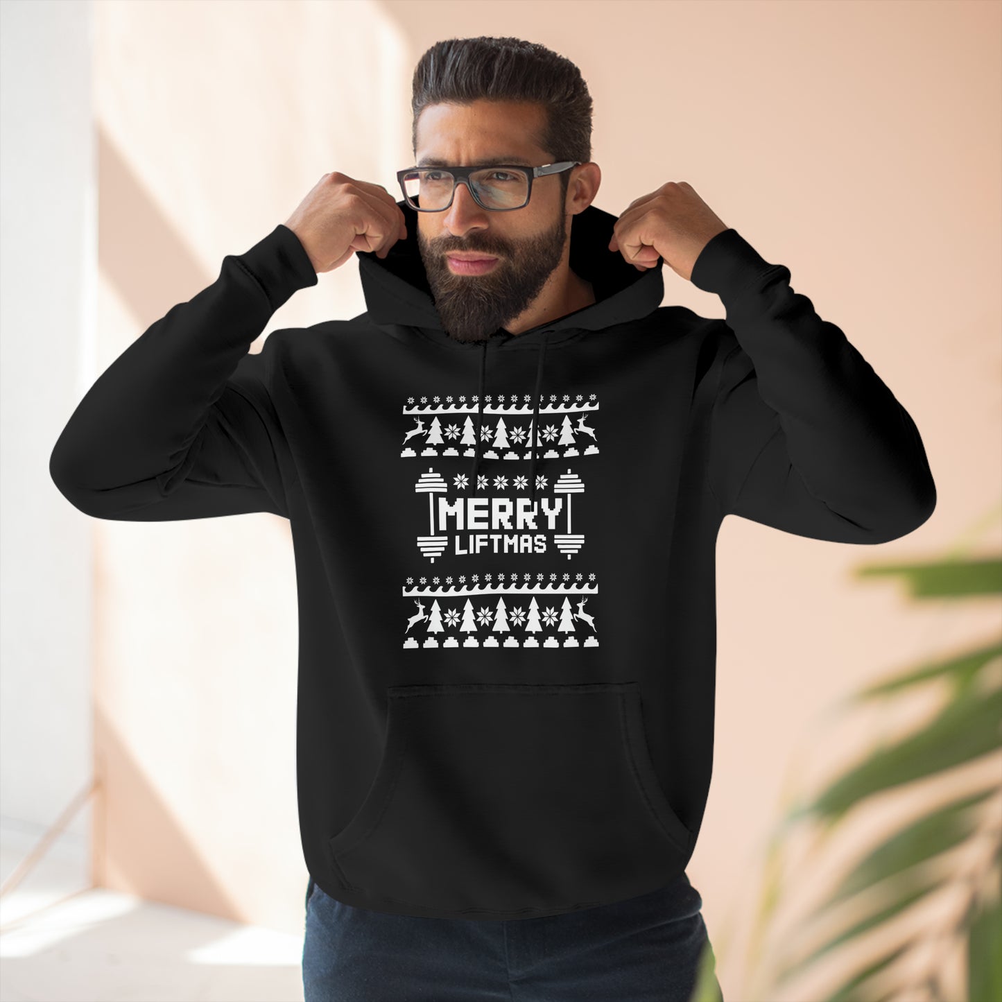 Merry Liftmas Christmas Ugly Sweater Pullover Hoodie