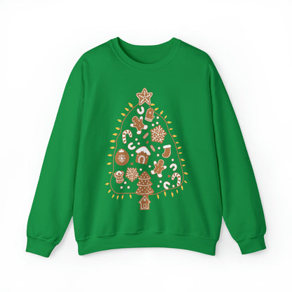 Gingerbread Cookie Christmas Tree Christmas Sweatshirt