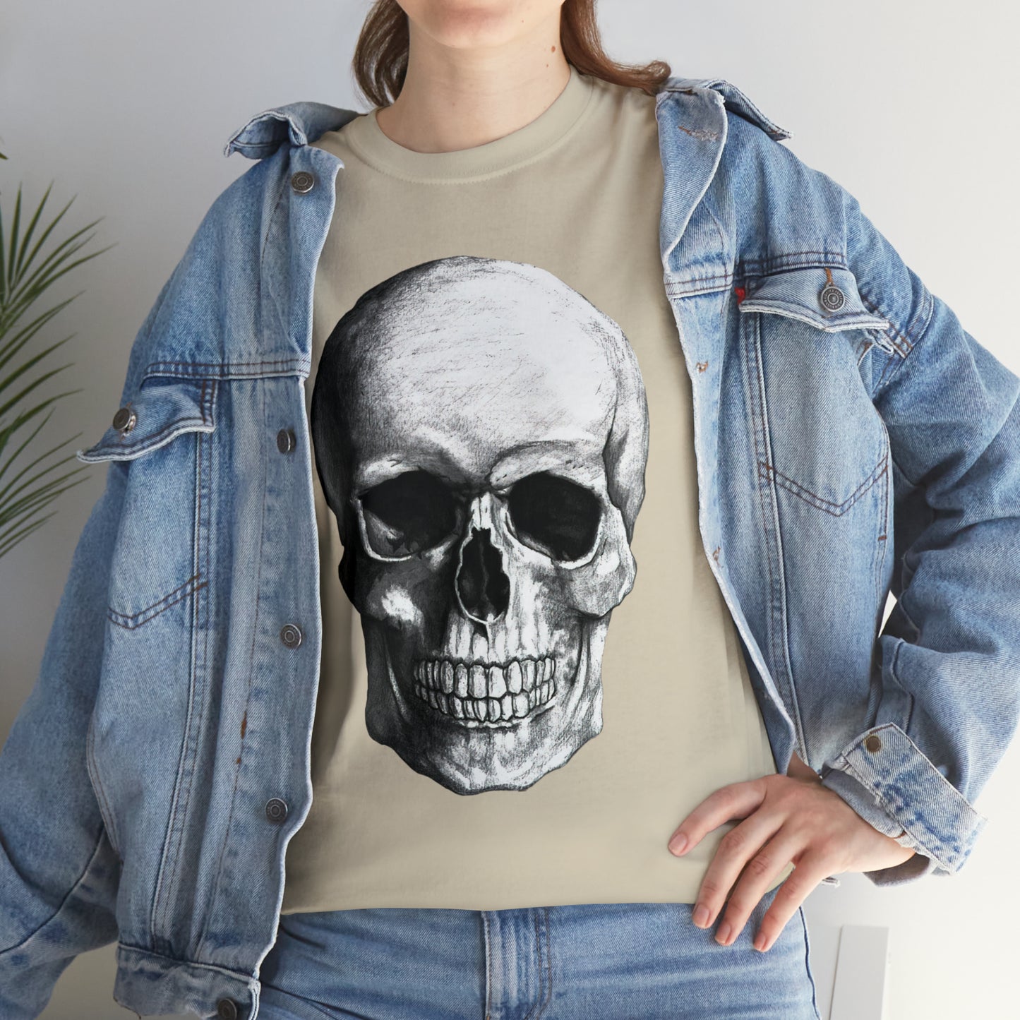 Large Skull Halloween Short Sleeve Tee