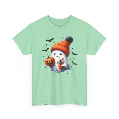 Cute Ghost Halloween Shirt Ghost With Hat Pumpkin Juice T-Shirt