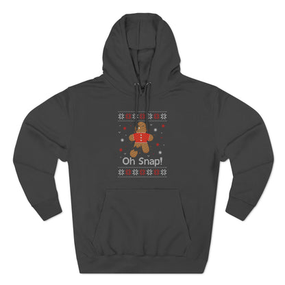 Oh Snap! Gingerbread Man Christmas Ugly Sweater Pullover Hoodie