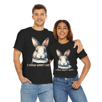 I Chew What I Want Rabbit Short Sleeve Tshirt