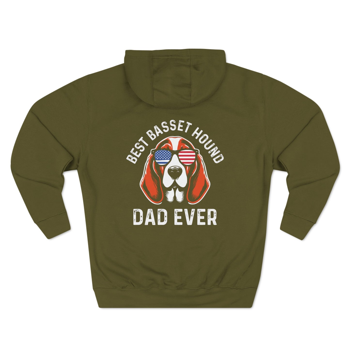 Best Basset Hound Dad Ever Pullover Hoodie