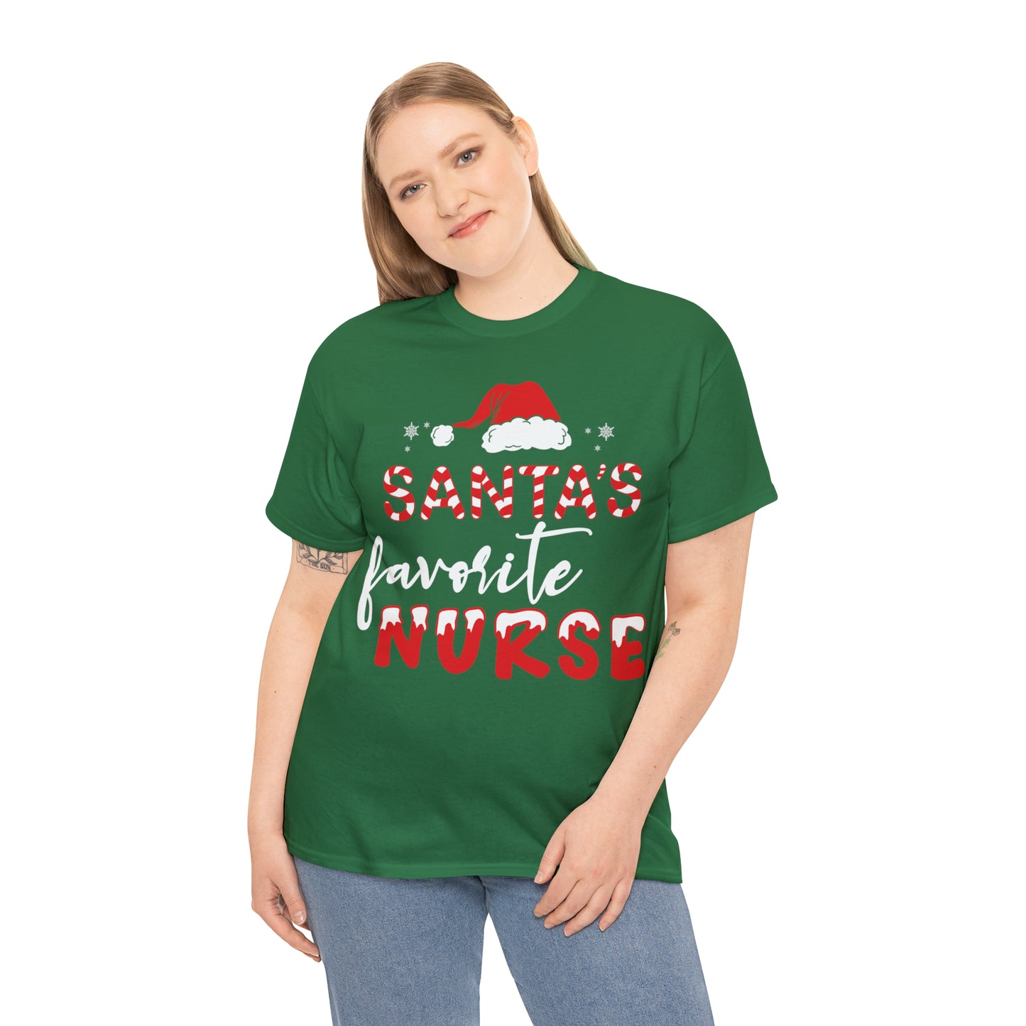 Santa's favorite Nurse Short Sleeve Tee