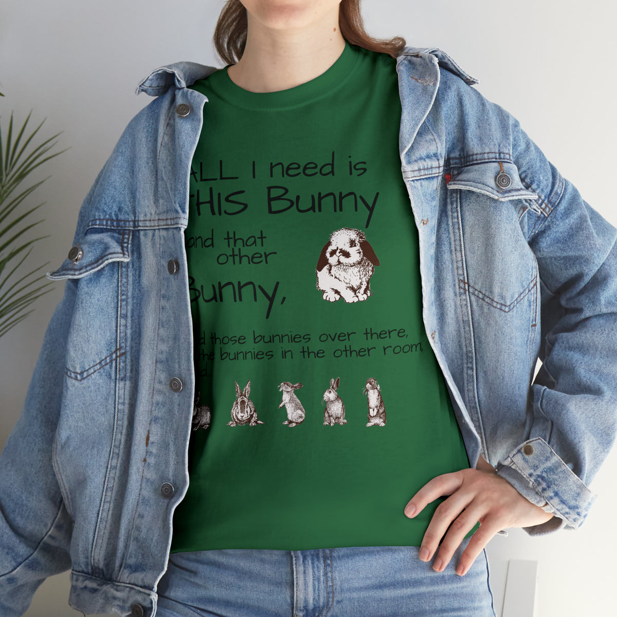 All The Bunnies Rabbit lover Unisex Heavy Cotton Tee