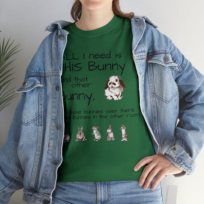 All The Bunnies Rabbit lover Unisex Heavy Cotton Tee