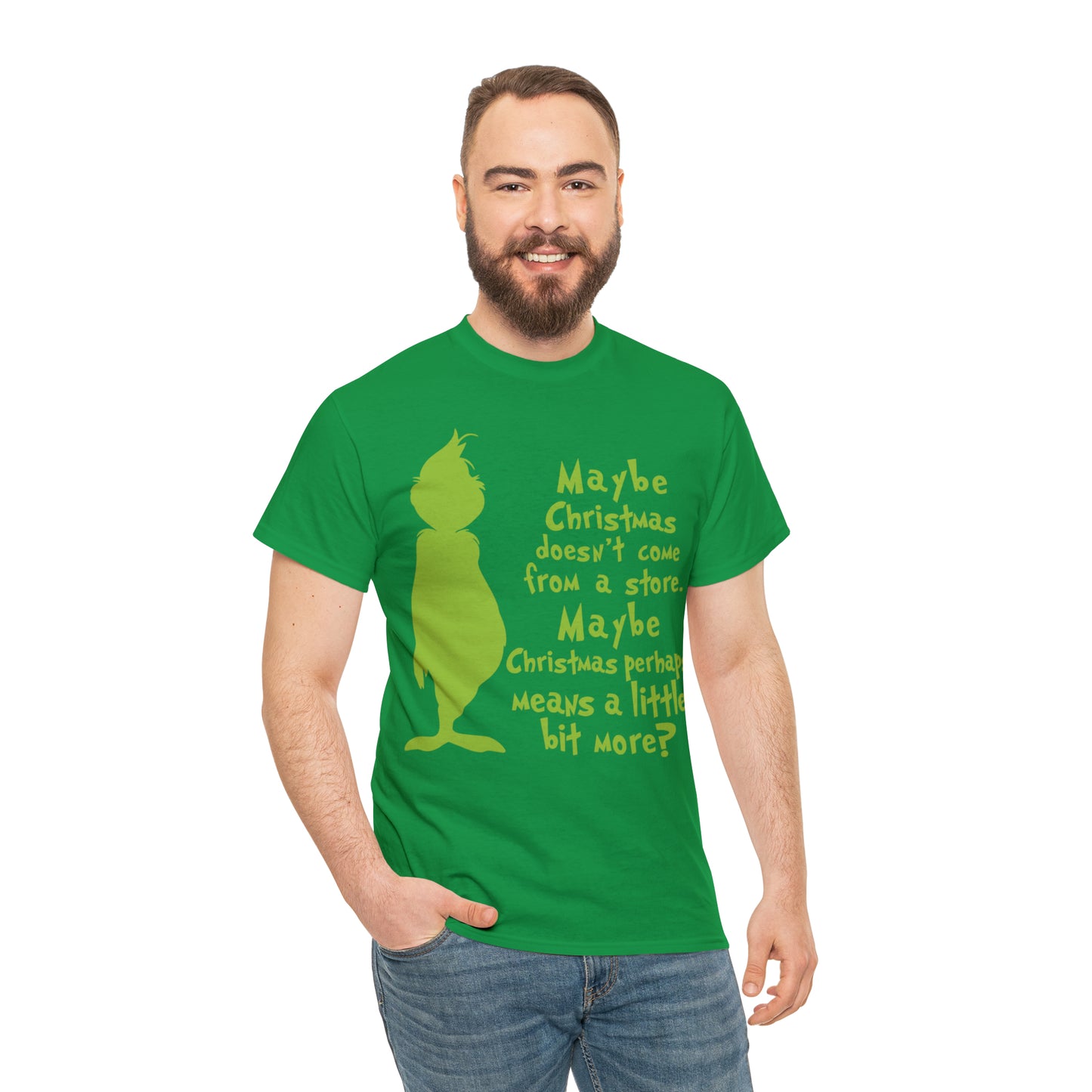 Maybe Christmas Doesn't Come From a Store Grinch Christmas Short Sleeve Tee