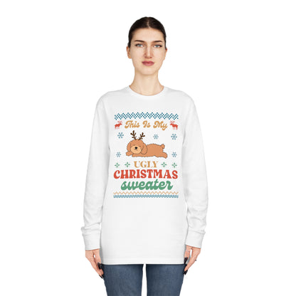 Poodle Doodle This is My Ugly Christmas Sweater Long Sleeve Tee