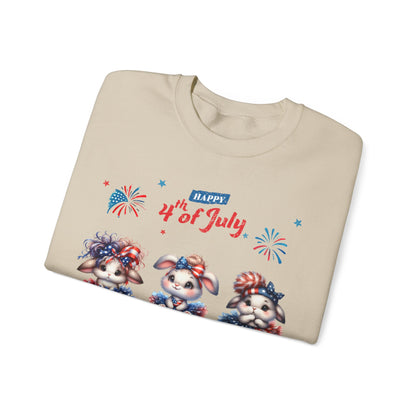 4th of July Rabbits in Tutus Sweatshirt