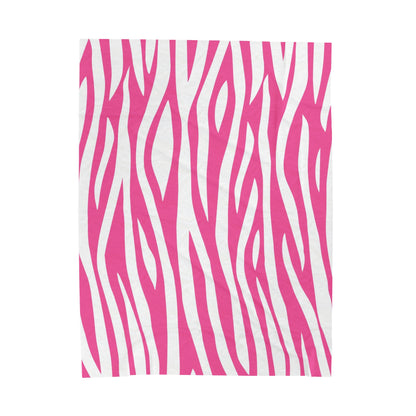 Pink Zebra Pattern Blanket