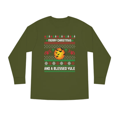 Merry Christmas and a Blessed Yule Christmas Ugly Sweater Long Sleeve T-shirt