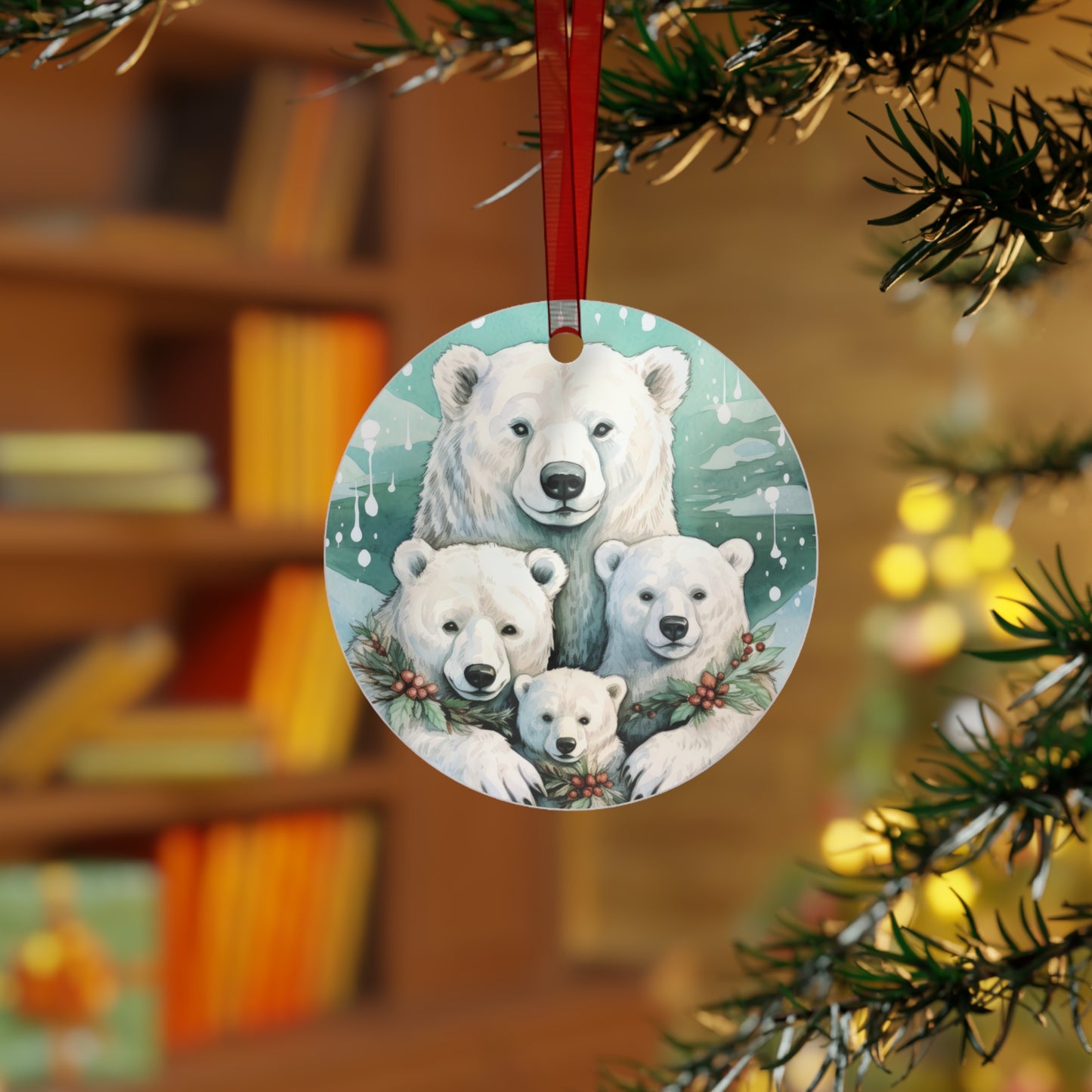 Polar Bear Family Ornament