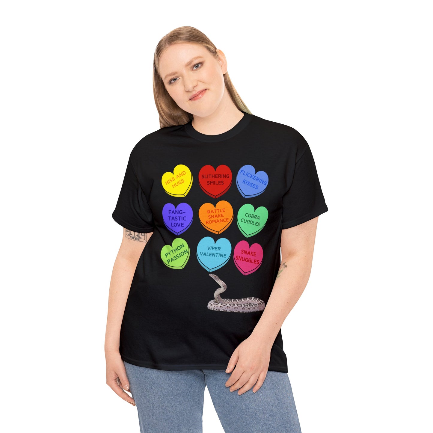 Snake Sweethearts Valentine Short Sleeve Tee