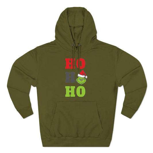 Grinch Ho Ho Ho Christmas Pullover Hoodie