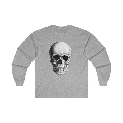 Large Skull Halloween Long Sleeve Tee