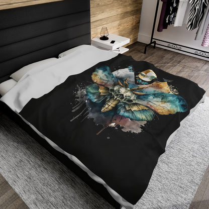 Watercolor Gothic Butterfly Blanket