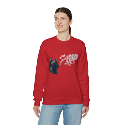 Boop The Cat Design 2  Halloween Sweatshirt