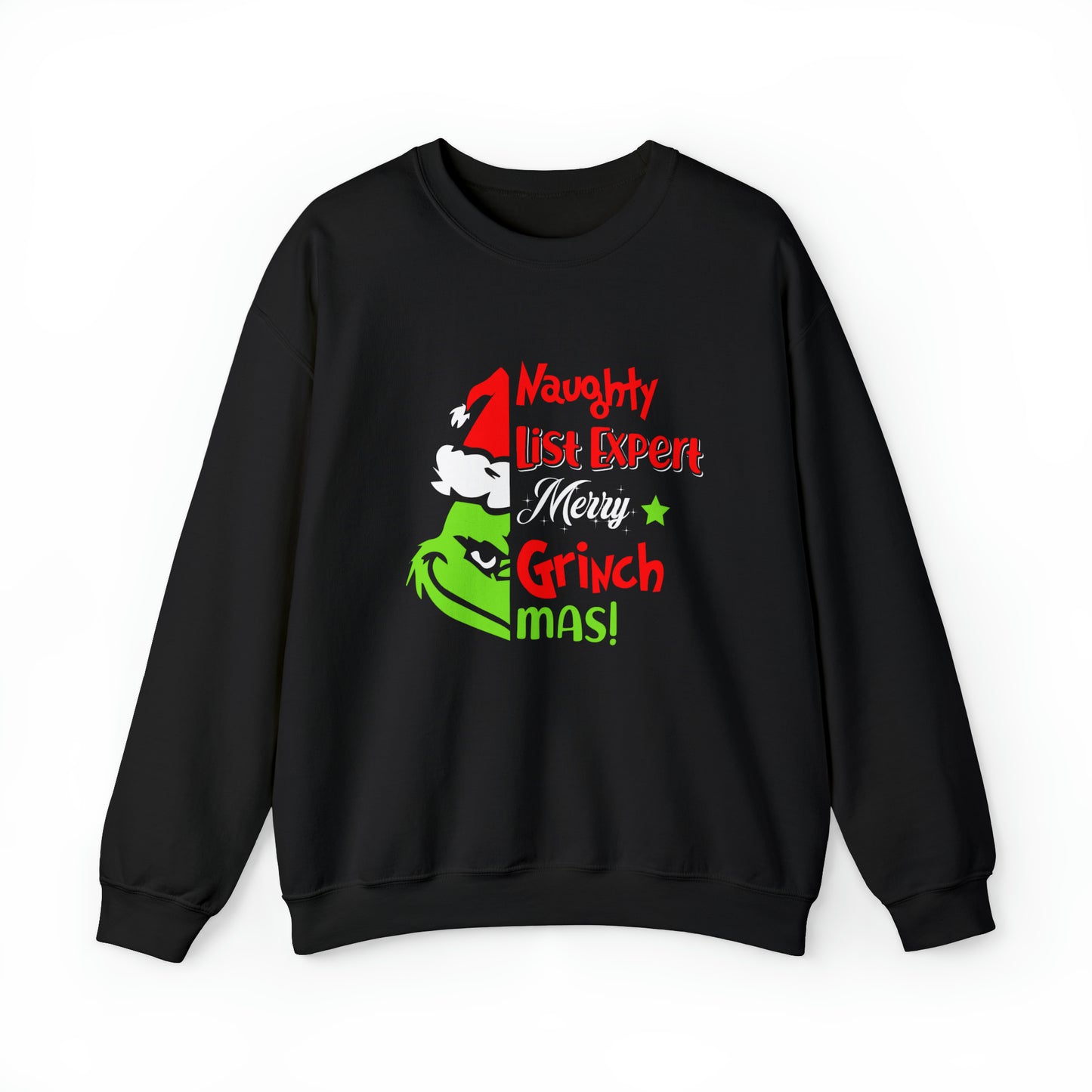 Naughty List Expert Grinch Christmas Sweatshirt