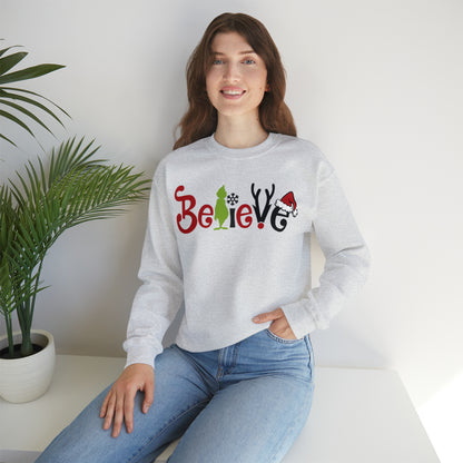 Believe Grinch Christmas Sweatshirt