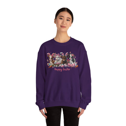 Easter Highland Cows with Bunny Ears Sweatshirt