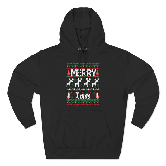 Merry Xmas Raindeers Christmas Ugly Sweater Pullover Hoodie