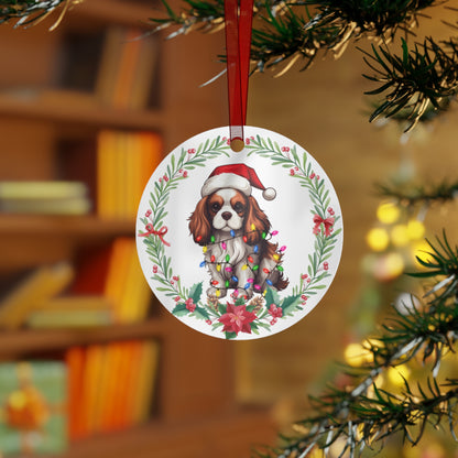 Cavalier King Charles Spaniel Dog in Lights Ornament