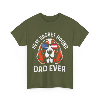 Best Basset Hound Dad Ever Short Sleeve Tee