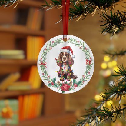 Cocker Spaniel Dog in Lights Ornament