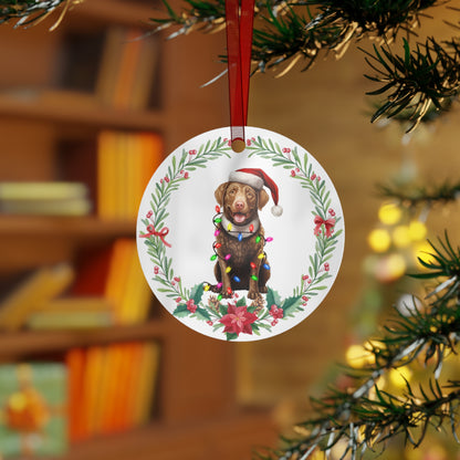 Chesapeake Bay Retriever Dog in Lights Ornament