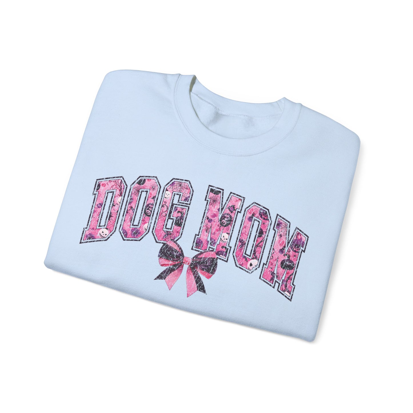 Halloween Pink Dog Mom Sweatshirt