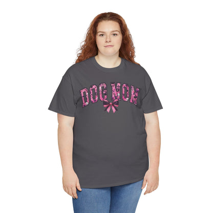 Halloween Pink Dog Mom Short Sleeve Shirt